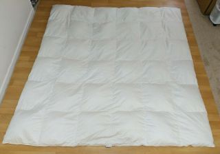 Ralph Lauren Duvet Comforter Blanket White Goose Down Fill Queen Size Usa Vtg