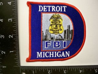 Old Federal Fbi Detroit,  Mi Office Patch Michigan Police Task Force Gman