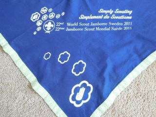 Bd Scout International 2011 22nd World Jamboree Neckerchief Sweden Insignia Wj