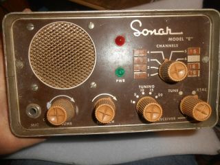 Vintage Sonar Model E Cb Radio
