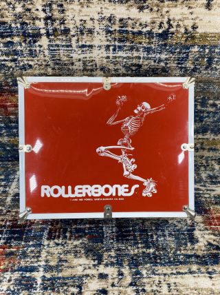 Vtg 1980 Rollerbones Speed Skate Metal Case Roller Bones Red Box W/key -