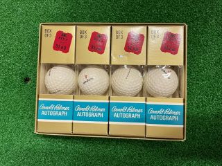 Arnold Palmer Autograph PG Golf Balls 12 - 1 Dozen Vintage 2
