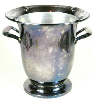 Vintage Towle Silver Plate Art Deco Champagne Wine Bucket Cooler Large