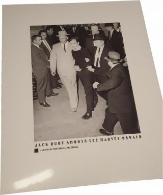 Jack Ruby Shoots Lee Harvey Oswald,  Historical Material Swatch Jfk Assassination