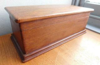 B1 Antique Edwardian Australian Hardwood Dressing Table Trinket Jewelry Box 1900