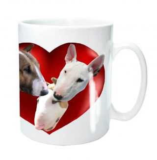 Bull Terrier Mug English Bull Terrier Dogs Heart Birthday Gift Mothers Day Gift
