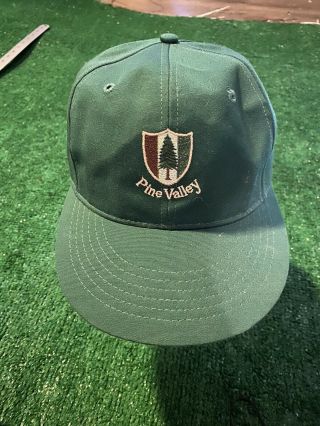 ⛳️rare Pine Valley Golf Club Nj Hat Baseball Cap Vintage Leather Strap