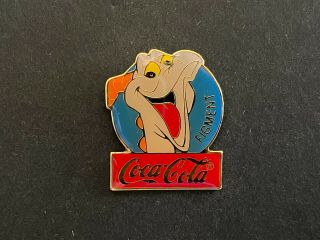 Wdw - 1986 Cast 15th Anniversary Coca Cola Figment Retired Le Htf Disney Pin 561
