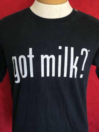 VINTAGE 1990s GOT MILK? dairy Farmers Inc Double sided Shirt size Medium 3