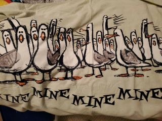 Euc Disney Parks Finding Nemo Mine Mine Seagulls Beach Towel Cotton 32x60 " Great