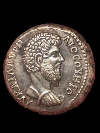 Unresearche Ancient Parthian/greek Ar Silver Tetradrachm Coin (1)