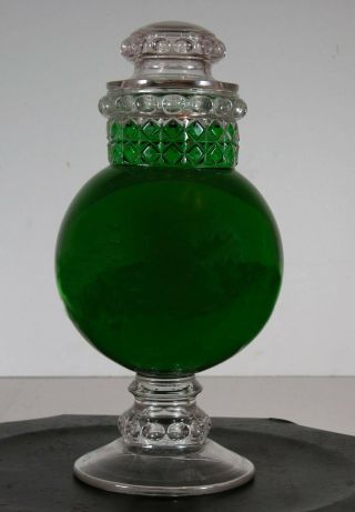1890s Tiffin Dakota Candy / Apothecary Glass Show Globe / Candy Jar 12 " Tall