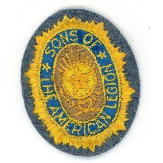 Vtg Sons Of The American Legion Embroidered Patch Usa