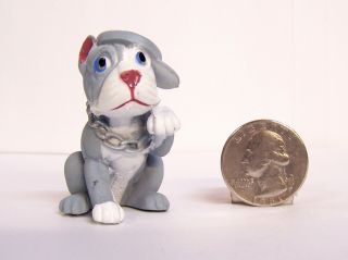 Hood Pups Puppy Hounds Blue Red - Nose Pit Bull Dog 2 "
