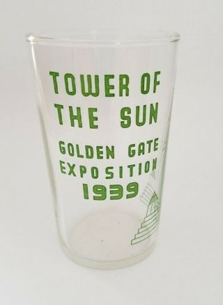 Tower Of The Sun Glass Golden Gate Exposition 1939