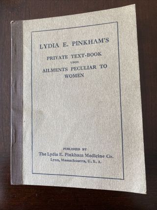 Antique Book Lydia Pinkham 