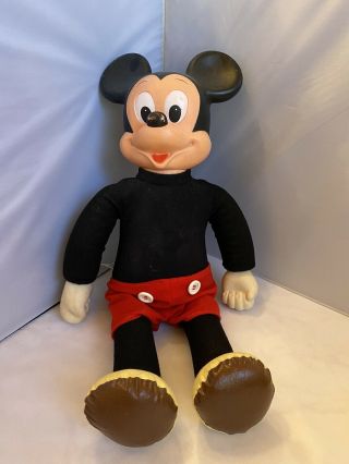 Vintage 1970s Hasbro Marching Mickey Mouse 20 " Doll Romper Room