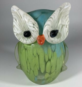 Glass Art Owl Collectable/figurine Paperweight