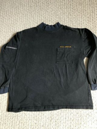 Rare Vintage 1991 Morrissey Kill Uncle Black Long Sleeve Shirt,  Size L