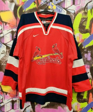 St.  Louis Cardinals Mlb Baseball Hockey Jersey 90s Vintage Nike Mens Size M