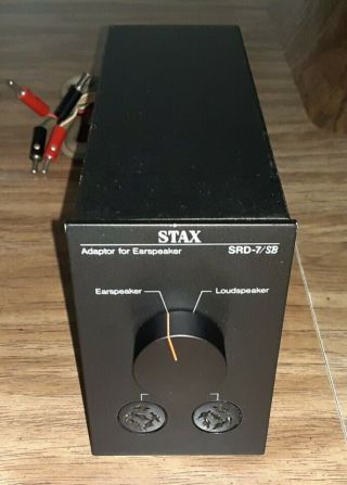 Vintage Stax Srd - 7/sb Self - Energizing Earspeaker Adapter