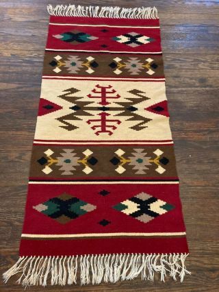 Vintage Navajo Wool Rug - Textile - Tapestry - Wall Hanging - Geometric