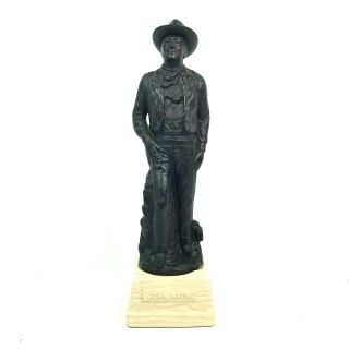 Limited Edition John Wayne Bronze Ceramic Sculpture With Decanter Stand,  Vintage