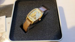 Classic Winnie The Pooh And Piglet Watch - Tin Box - With All Papers