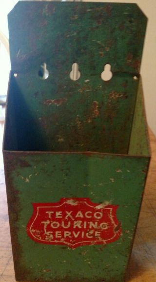 Vintage Tin Texaco Touring Service Road Map Holder