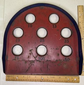 Early 1900’s Skee Ball Carnival Fair Toss Game