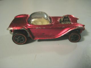 Vintage Hot Wheels Redline Beatnik Bandit Ed Roth 1968 Pink Diecast Car