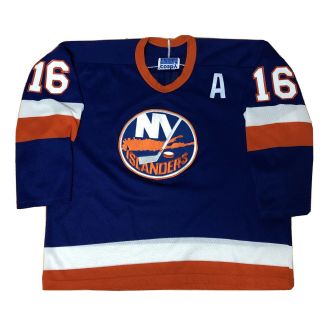 Vintage 90’s Ny Islanders Jersey Maska Air - Knit A Lafontaine 16 Ccm Gerry Cosby
