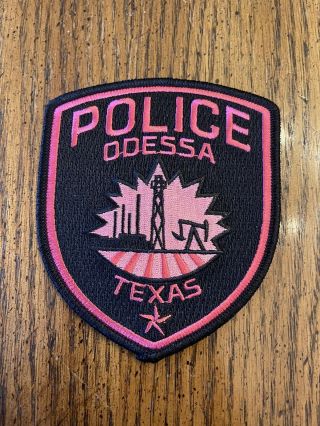Odessa Texas Breast Cancer Pink Patch Project Police Patch State Of Texas
