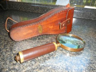 Antique Early Watkins & Hill Magnifying Glass In Case Opticians London 1805