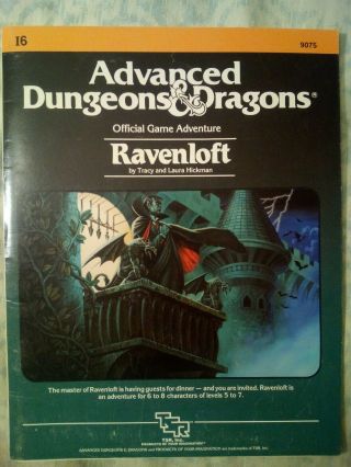 Vintage Dungeons & Dragons I6 Ravenloft 1983