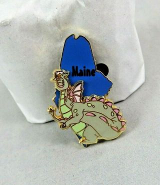 Disney Pin - State Character Pins - Maine / Elliott The Dragon - Pete 