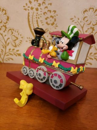 Disney Mickey Mouse and Pluto Christmas Train Stocking Holder 2