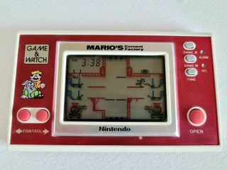 Vintage Nintendo Game & Watch Mario 