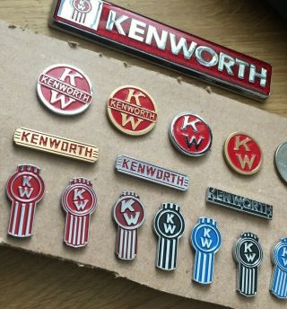 Kenworth Kw Emblem Lapel Hat Pins Trucking Pin Set Semi