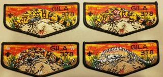 Oa Gila Lodge 378 Noac 2018 Devolution Flap Set - Normal To Zombie To Skeleton