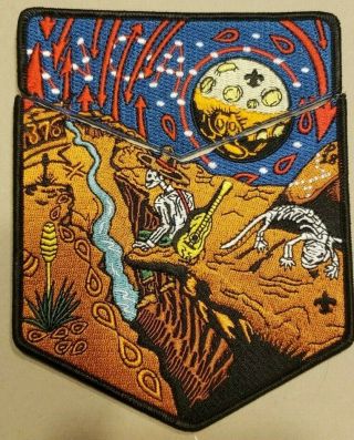 Oa Gila Lodge 378 Noac 2018 2pc Set - Day Of The Dead - Watching The Moon
