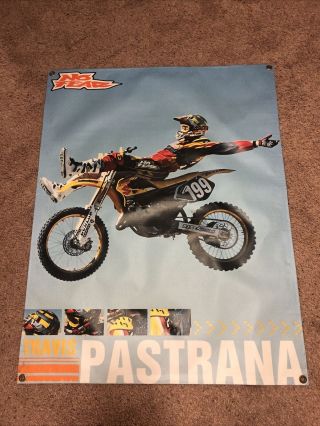 Travis Pastrana Tp 199 No Fear Banner X Games Vintage Moto