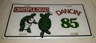 Vintage 85 Souvenir Novelty License Plate Grateful Dead Terrapin Station Turtles