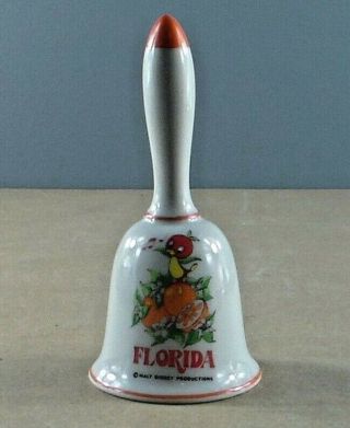 Vintage 1970s Walt Disney Productions Florida Orange Bird Bell Japan