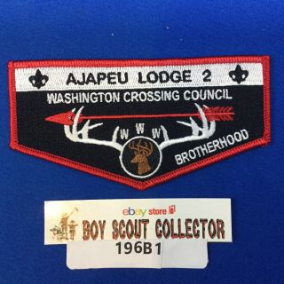 Boy Scout Oa Ajapeu Lodge 2 S9 Brotherhood Order Of The Arrow Pocket Flap Patch