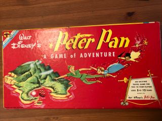 Peter Pan Vintage Board Game 1953 Transogram Complete