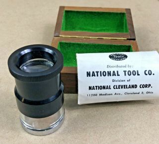 Vintage National Tool Reticle Optical Pocket Comparator Machinist Measurement