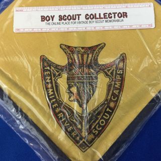 Boy Scout Ten Mile River Scout Camps Neckerchief In Bag