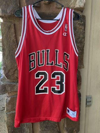 Vintage 90’s Michael Jordan Nba 23 Chicago Bulls Champion Jersey - No Flaws