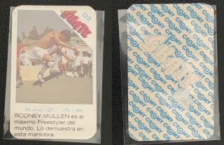 Vintage Rodney Mullen 1989 Skateboard True Rookie Card Cromy Psa Tony Hawk Goat?